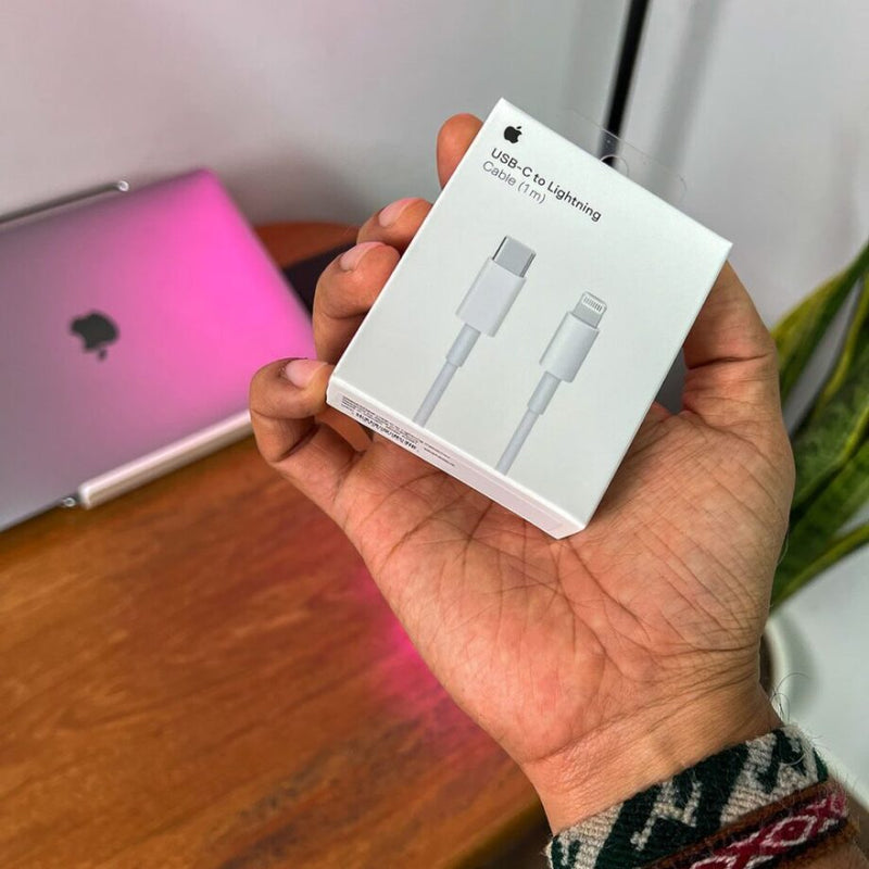 CARGADOR IPHONE CUBO + LIGHTNING 20W